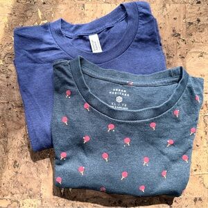 2 Pack Ping Pong Paddle Print & American Apparel Tees